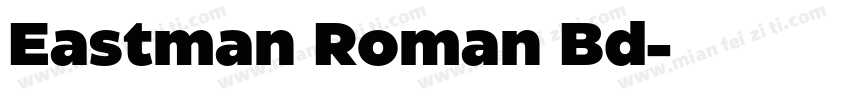 Eastman Roman Bd字体转换